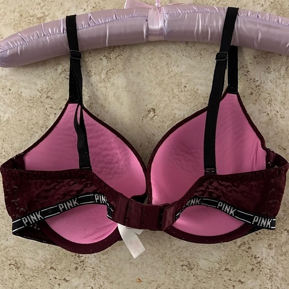 Pink Victoria’s Secret Pink Push Up Plunge Bra size 34D - Picture 4 of 8